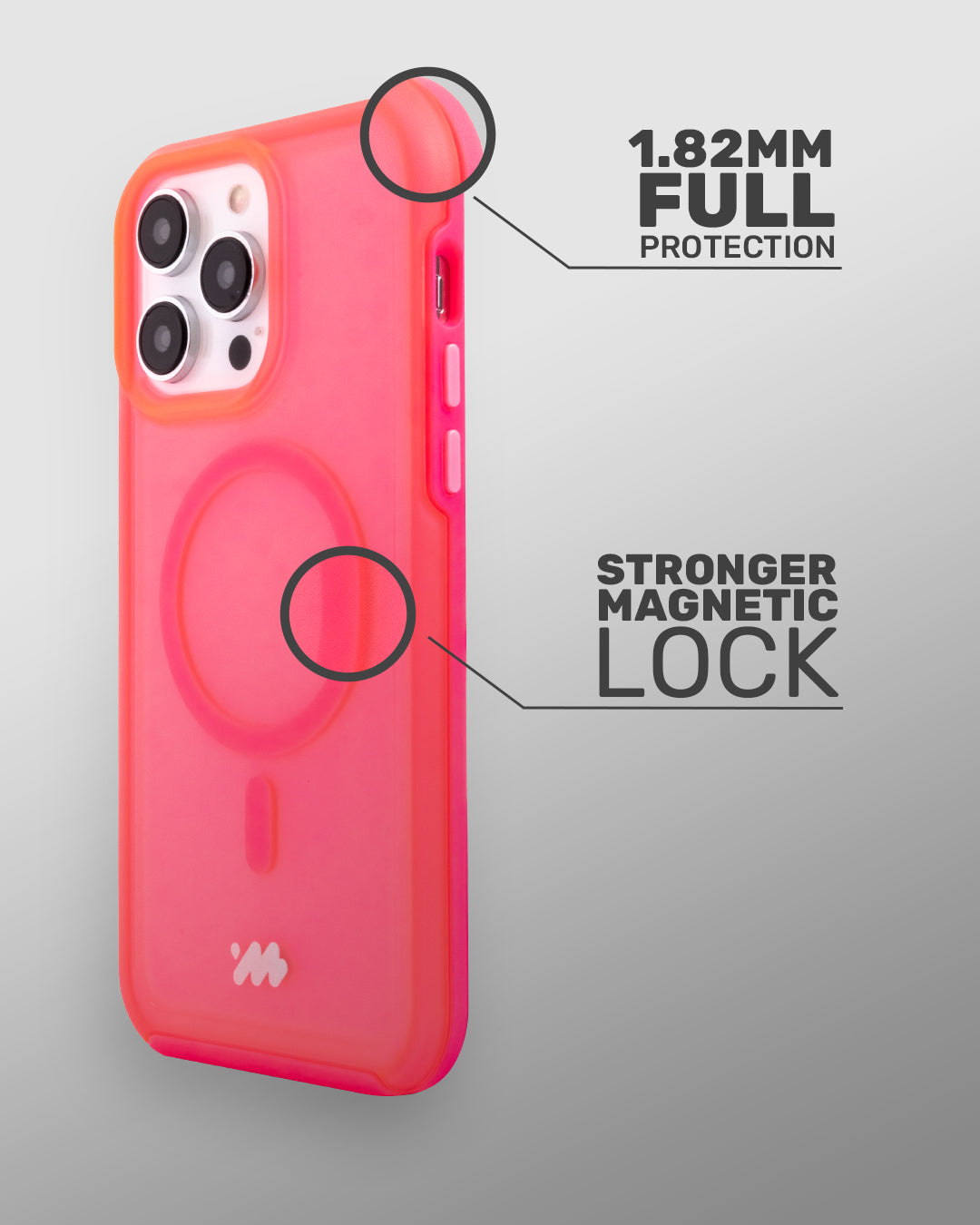 Pink Magsafe Iphone Case