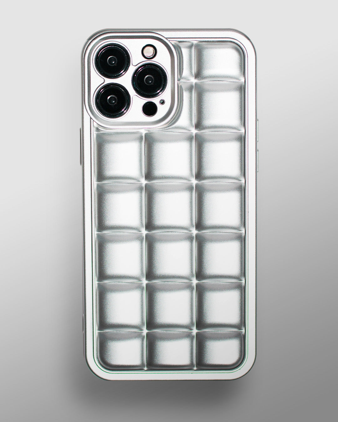 Silver Cube Iphone Case